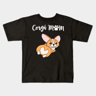 Corgi Mom (181) Kids T-Shirt